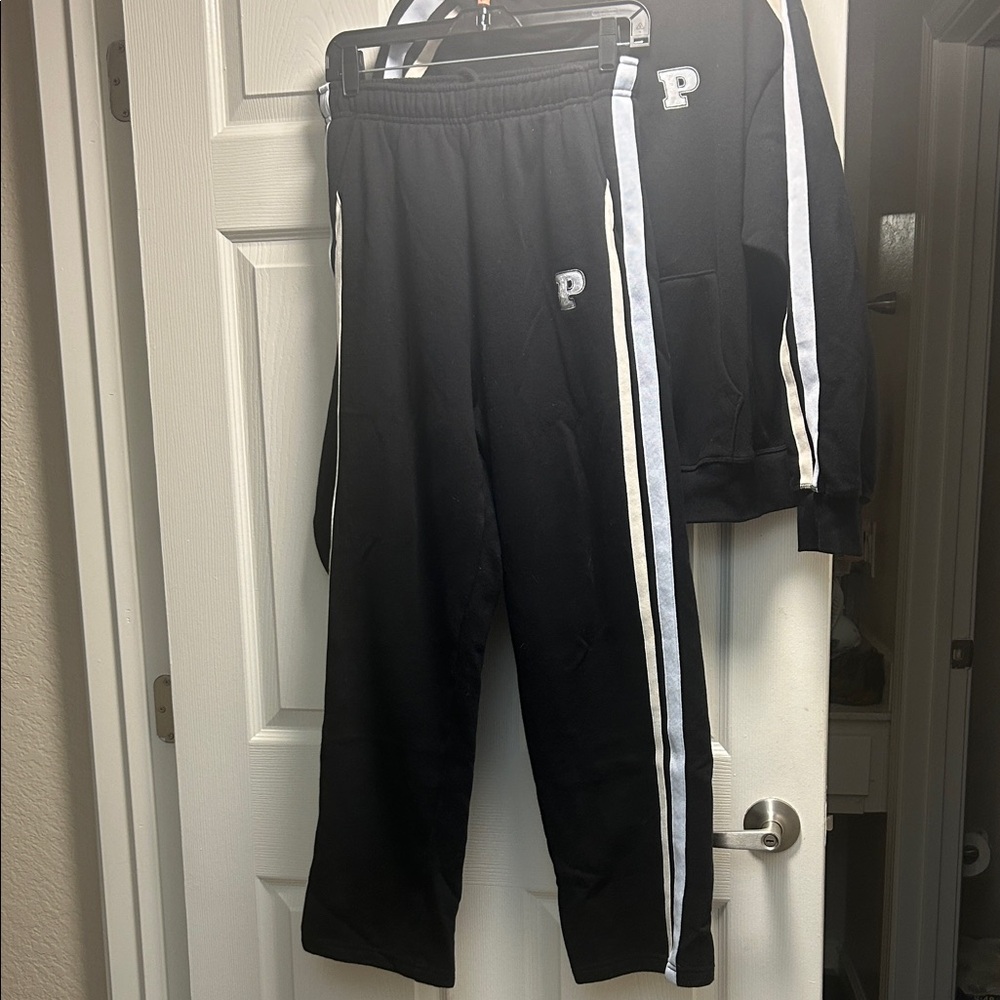 PINK Victoria's Secret Black Hoodie and Pants Set - Picture 6 of 6